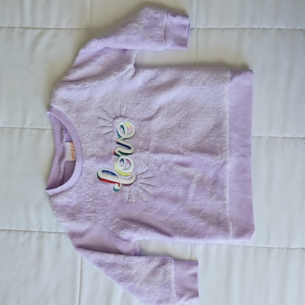 Infant Girls 12 Month Pale Lavender Soft Sweatshirt T2